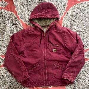 Womens Carhartt Washed Duck Sherpa Jacket